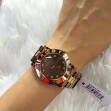 Buy Shop Marc Jacobs Amy Grey Dial Two Tone Steel Strap Watch for Women - MBM3195 USA Online