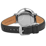 Buy Shop Fossil Jacqueline Quartz White Dial Black Leather Strap Watch for Women - ES3972 USA Online