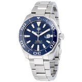 Buy Shop Tag Heuer Aquaracer Calibre 5 Blue Dial Silver Steel Strap Watch for Men - WAY201B.BA0927 USA Online