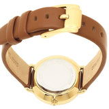 Buy Shop Michael Kors Portia Quartz White Dial Brown Leather Strap Watch For Women - MK2734 USA Online