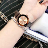 Buy Shop Movado Bold Rose Gold Dial Brown Leather Strap Watch for Men - 3600395 USA Online