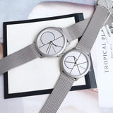 Buy Shop Calvin Klein Minimal White Dial Silver Mesh Bracelet Watch for Women - K3M5215X USA Online