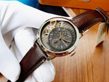 Buy Shop Fossil Townsman Automatic Black Dial Brown Leather Strap Watch for Men - ME1163 USA Online