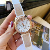 Buy Shop Guess Swirl Quartz Silver Dial White Rubber Strap Watch For Women - W1096l2 USA Online