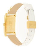 Buy Shop Versace DV25 Diamonds White Dial White Leather Strap Watch For Women - VQF060015 USA Online