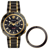 Buy Shop Versace V Extreme Pro Two Tone Dial Stainless Steel Strap Watch for Men - VCN040017 USA Online