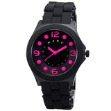 Buy Shop Marc Jacobs Pelly Black Dial Black Silicone Strap Watch for Women - MBM2508 USA Online