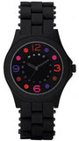 Buy Shop Marc Jacobs Pelly Black Dial Black Silicone Strap Watch for Women - MBM2543 USA Online