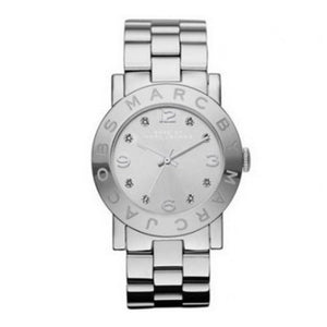 Buy Shop Marc Jacobs Amy Silver Dial Silver Steel Strap Watch for Women - MBM3181 USA Online