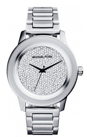 Buy Shop Michael Kors Kinley Diamond Pave Silver Dial Silver Steel Strap Watch for Women - MK5996 USA Online