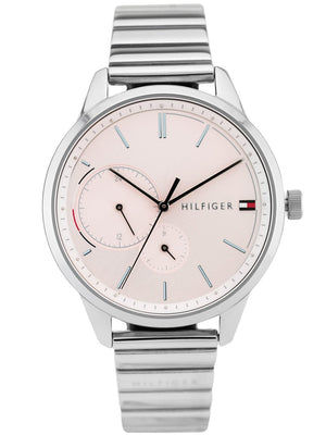 Buy Shop Tommy Hilfiger Brooke Pink Dial Silver Steel Strap Watch for Women - 1782020 USA Online