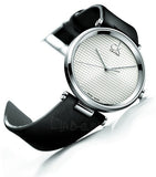 Buy Shop Calvin Klein Sight Silver Dial Black Leather Strap Watch for Men - K1S21120 USA Online