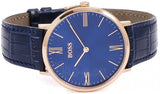 Buy Shop Hugo Boss Jackson Blue Dial Black Leather Strap Watch for Men - 1513371 USA Online