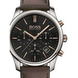 Buy Shop Hugo Boss Time One Black Dial Brown Leather Strap Watch for Men - 1513448 USA Online