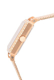 Buy Shop Guess Highline Off White Dial Rose Gold Stainless Steel Mesh Strap Watch For Women - W0826L3 USA Online