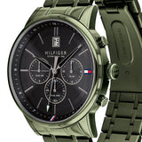 Buy Shop Tommy Hilfiger Quartz Black Dial Black Steel Strap Watch for Men - 1791634 USA Online