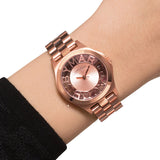 Buy Shop Marc Jacobs Henry Rose Gold Dial Rose Gold Steel Strap Watch for Women - MBM3293 USA Online