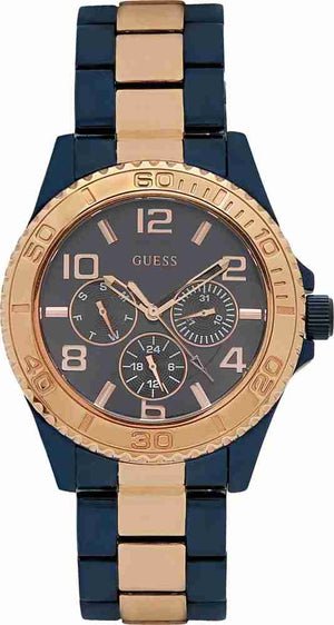 Buy Shop Guess BFF Multifunction Blue Dial Two Tone Steel Strap Watch for Women - W0231L6 USA Online