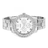 Buy Shop Guess Dazzler Diamonds Silver Dial Silver Steel Strap Watch for Women - W0335L1 USA Online