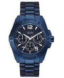 Buy Shop Guess Flagship Chronograph Blue Dial Blue Steel Strap Watch for Men - W0601G2 USA Online