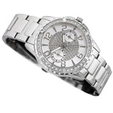 Buy Shop Guess Sassy Multifunction Quartz Silver Dial Silver Steel Strap Watch For Women - W0705L1 USA Online