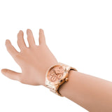 Buy Shop Guess Studio Rose Gold Dial Rose Gold Steel Strap Watch For Women - W0778L3 USA Online