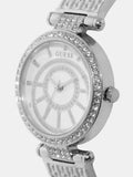 Buy Shop Guess Muse Quartz White Dial Silver Steel Strap Watch For Women - W1008l1 USA Online