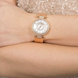 Buy Shop Guess Muse Quartz Silver Dial Rose Gold Steel Strap Watch For Women - W1008L3 USA Online