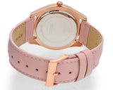 Buy Shop Guess Wonderlust Beige Dial Pink Leather Strap Watch for Women - W1065L1 USA Online