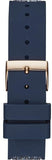 Buy Shop Guess Swirl Analog Quartz White Dial Blue Rubber Strap Watch for Women - W1096L4 USA Online