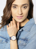 Buy Shop Guess Swirl Analog Quartz White Dial Blue Rubber Strap Watch for Women - W1096L4 USA Online