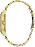 Buy Shop Guess Bedazzle Diamonds Gold Dial Gold Steel Strap Watch For Women - W1097L2 USA Online