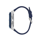 Buy Shop Guess Genesis Multi Function Analog Blue Dial Blue Rubber Strap Watch For Men - W1254G1 USA Online