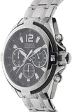 Buy Shop Guess Surge Chronograph Black Dial Silver Steel Strap Watch for Men - W1258G1 USA Online