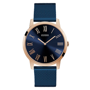 Buy Shop Guess Richmond Blue Dial Blue Mesh Bracelet Watch for Men - W1263G4 USA Online