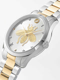 Buy Shop Gucci G Timeless Silver Dial Two Tone Steel Strap Watch For Women - YA1264131 USA Online