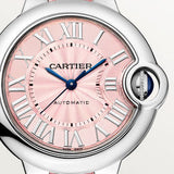 Buy Shop Cartier Ballon Blue De Cartier Pink Dial Pink Leather Strap Watch for Women - WSBB0031 USA Online