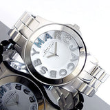 Buy Shop Marc Jacobs Rivera White Dial Silver Steel Strap Watch for Women - MBM3136 USA Online