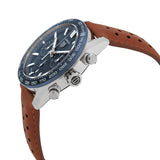 Buy Shop Tag Heuer Carrera Automatic Chronograph Blue Dial Brown Leather Strap Watch for Men - CBN2A1A.FC6537 USA Online