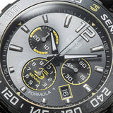 Buy Shop Tag Heuer Formula 1 Chronograph Senna Black Dial Black Leather Strap Watch for Men - CAZ101AJ.FC6487 USA Online