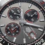 Tag Heuer Formula 1 Chronograph Senna Grey Dial Silver Steel Strap Watch for Men - CAZ201D.BA0633