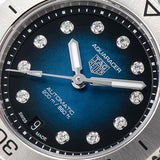 Buy Shop Tag Heuer Aquaracer Professional 200 Automatic Diamond Blue Dial Silver Steel Strap Watch for Women - WBP2411.BA0622 USA Online