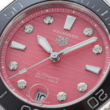 Buy Shop Tag Heuer Aquaracer Professional 300 Automatic Diamonds Pink Dial Silver Steel Strap Watch for Women - WBP231J.BA0618 USA Online