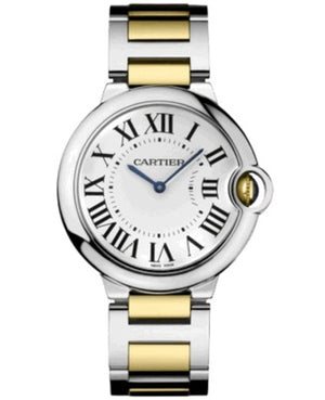 Buy Shop Cartier Ballon Bleu Silver Dial Two Tone Steel Strap Watch for Unisex Watch - W69008Z3 USA Online