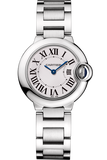 Buy Shop Cartier Ballon Bleu De Cartier Silver Dial Silver Steel Strap Watch for Men - WSBB0049 USA Online