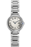 Buy Shop Cartier Ballon Bleu De Cartier White Dial Silver Steel Strap Watch for Women - W69010Z4 USA Online