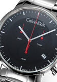 Calvin Klein City Chronograph Black Dial Silver Steel Strap Watch for Men - K2G27141