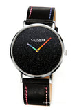 Buy Shop Coach Perry Black Dial Black Leather Strap Watch for Women - 14503033 USA Online