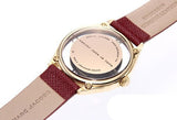 Buy Shop Marc Jacobs Tether Transparent Red Dial Red Leather Strap Watch for Women - MBM1377 USA Online