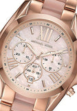 Buy Shop Michael Kors Bradshaw Chronograph Pink Dial Two Tone Steel Strap Watch For Women - MK6830 USA Online